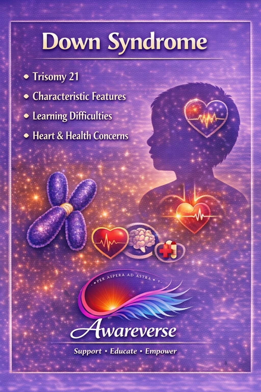 Down Syndrome information card