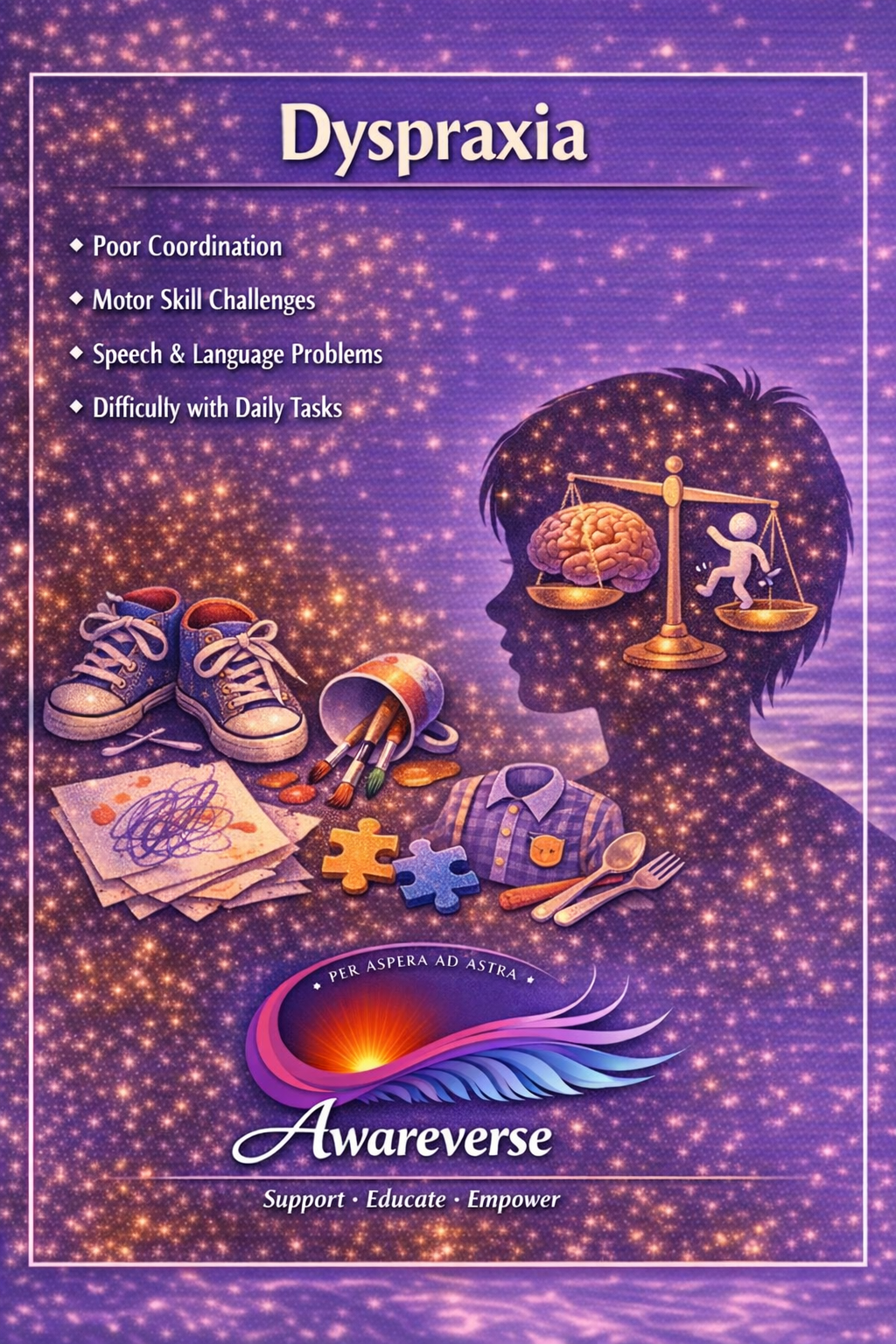 Dyspraxia information card