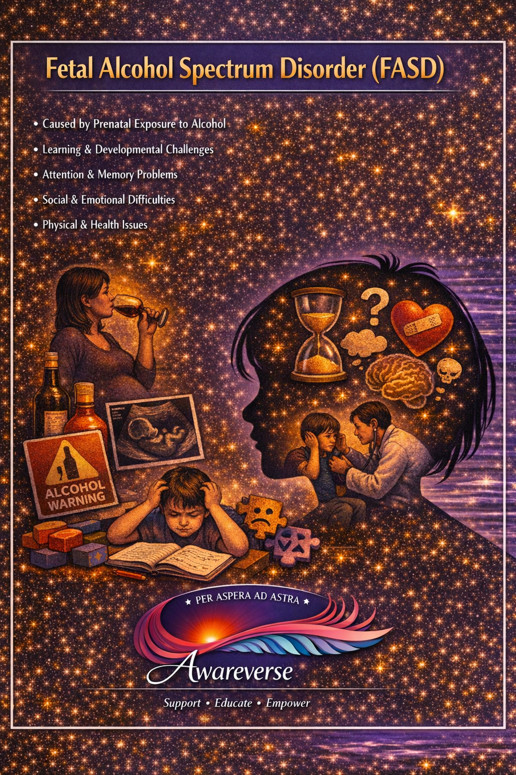 Fetal Alcohol Spectrum Disorder (FASD) information card