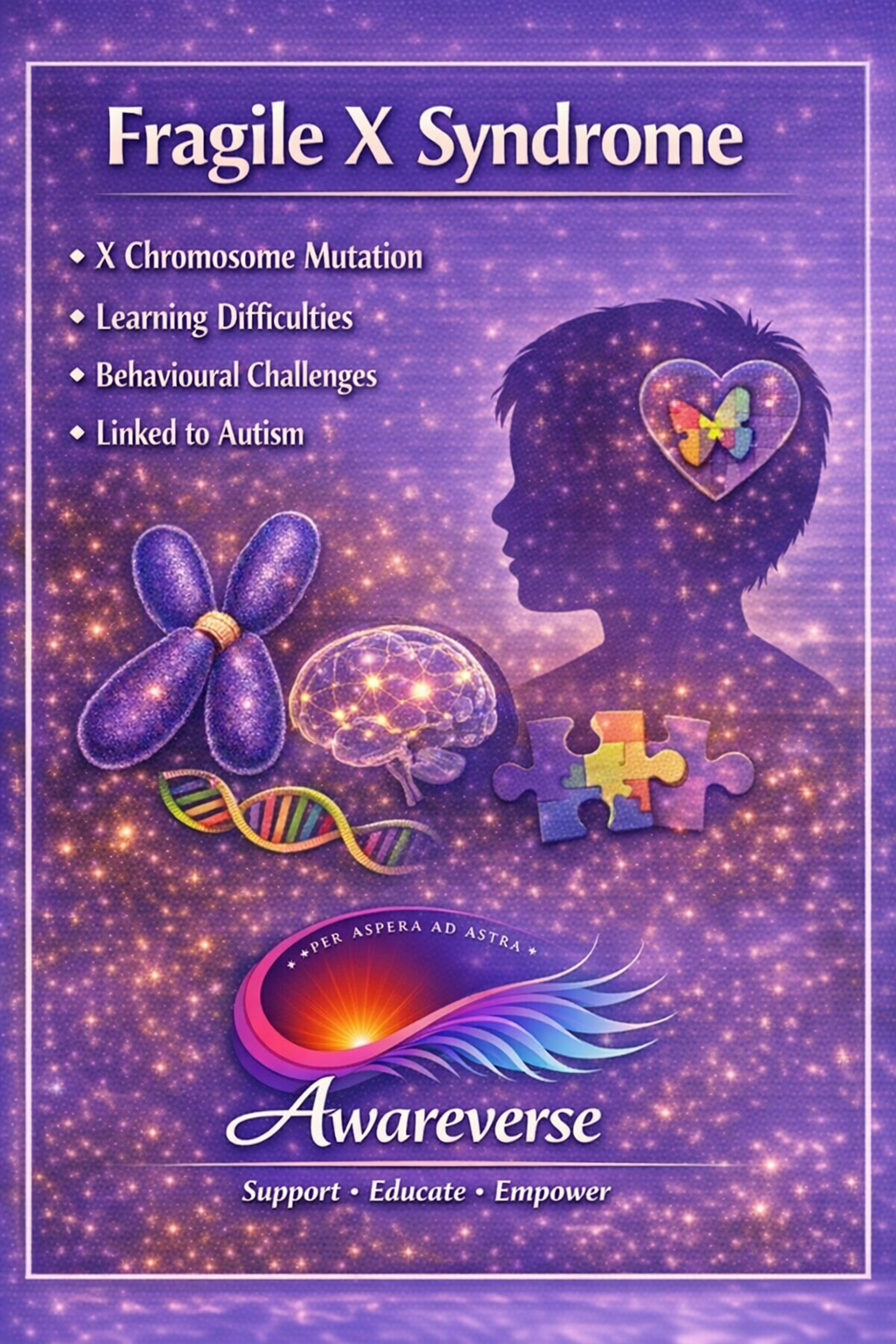 Fragile X Syndrome information card