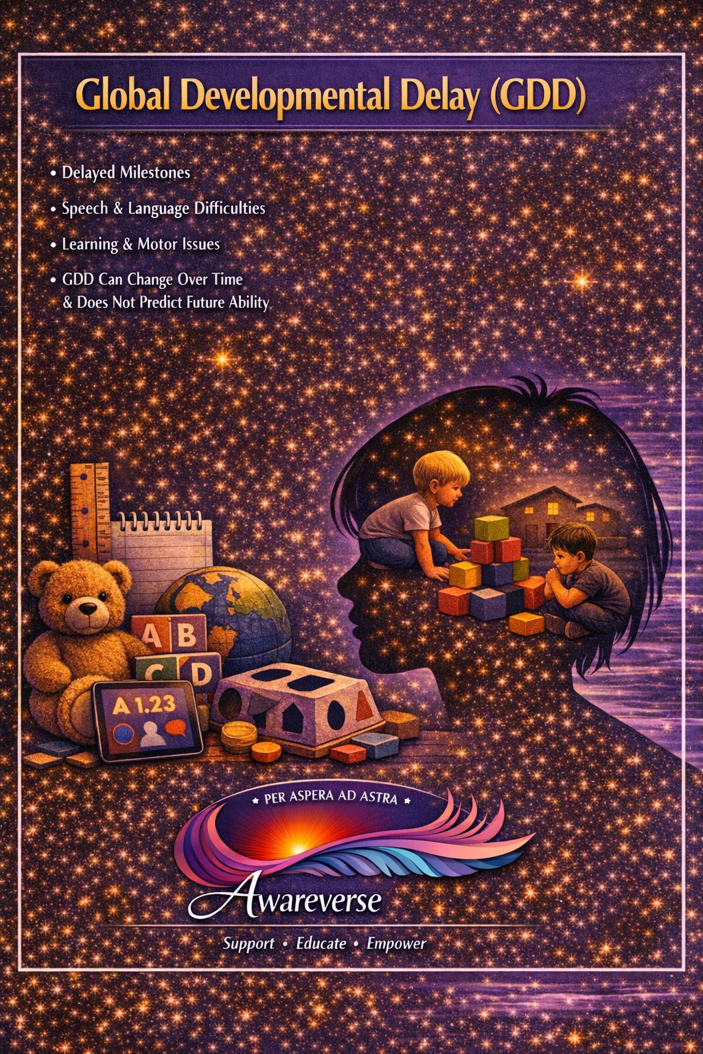 Global Developmental Delay (GDD) information card