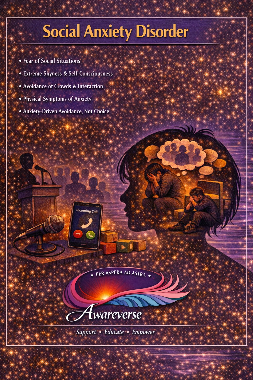 Social Anxiety Disorder information card