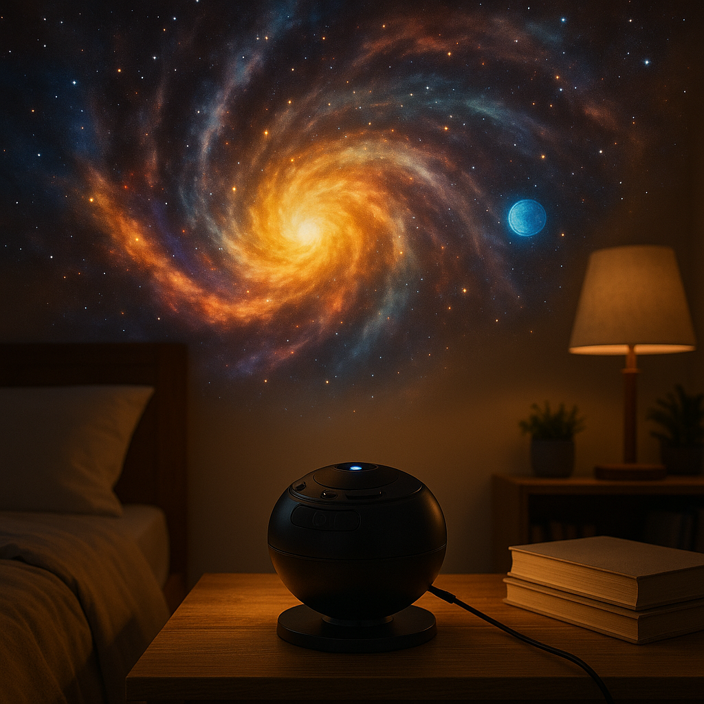Galaxy Night Light Projector – 13 Slide Set, Moon & Nebula Modes