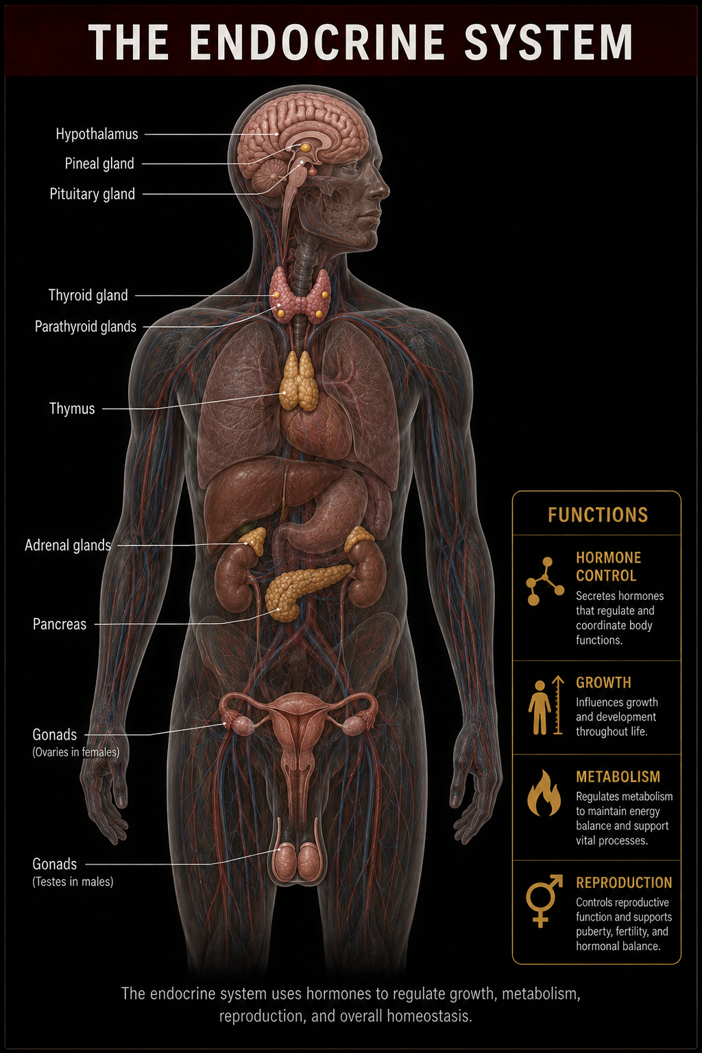 The Endocrine System (Inside View)