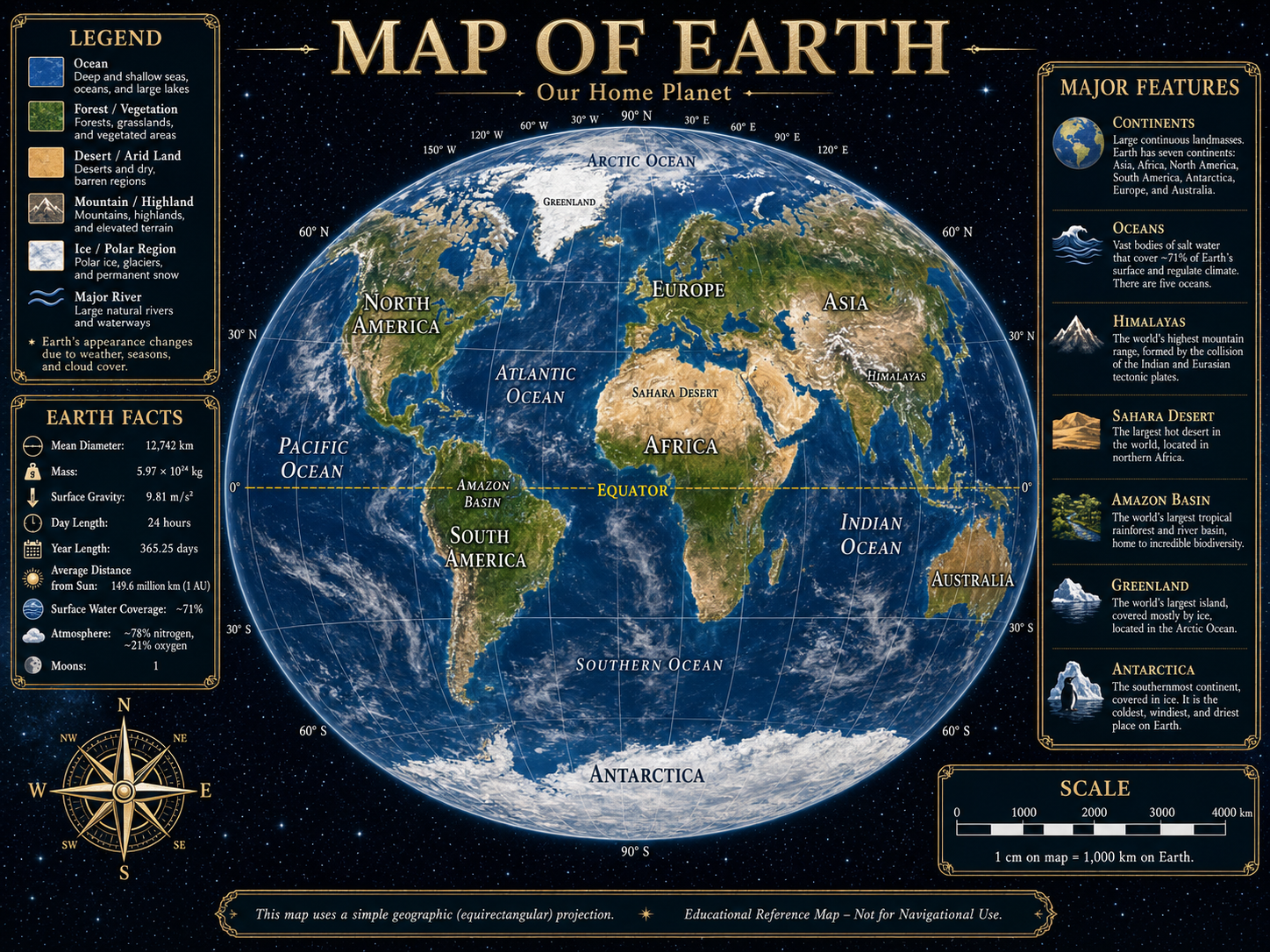 Earth atlas image