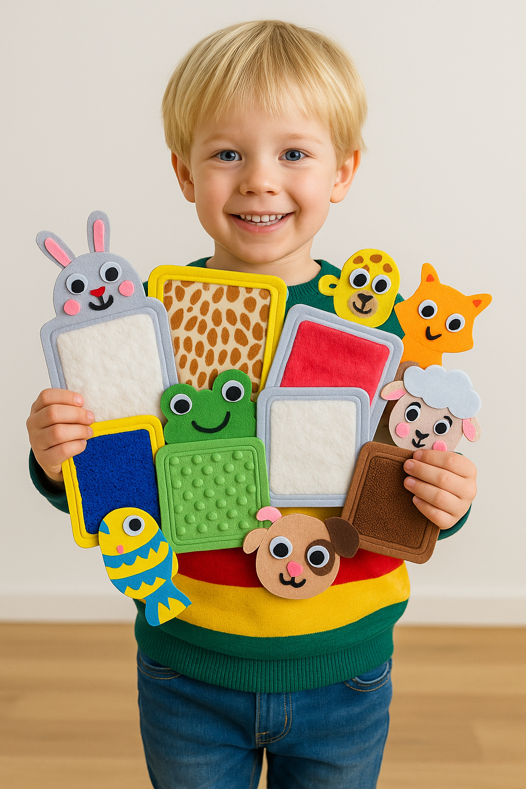 Animal Textured Sensory Cards set