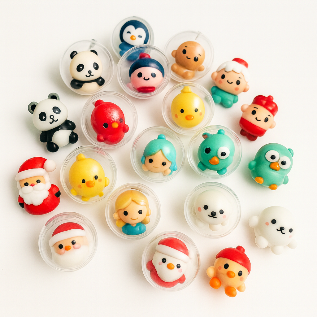 5 Pack Random Surprise Capsule Toys – Cute Mini Characters