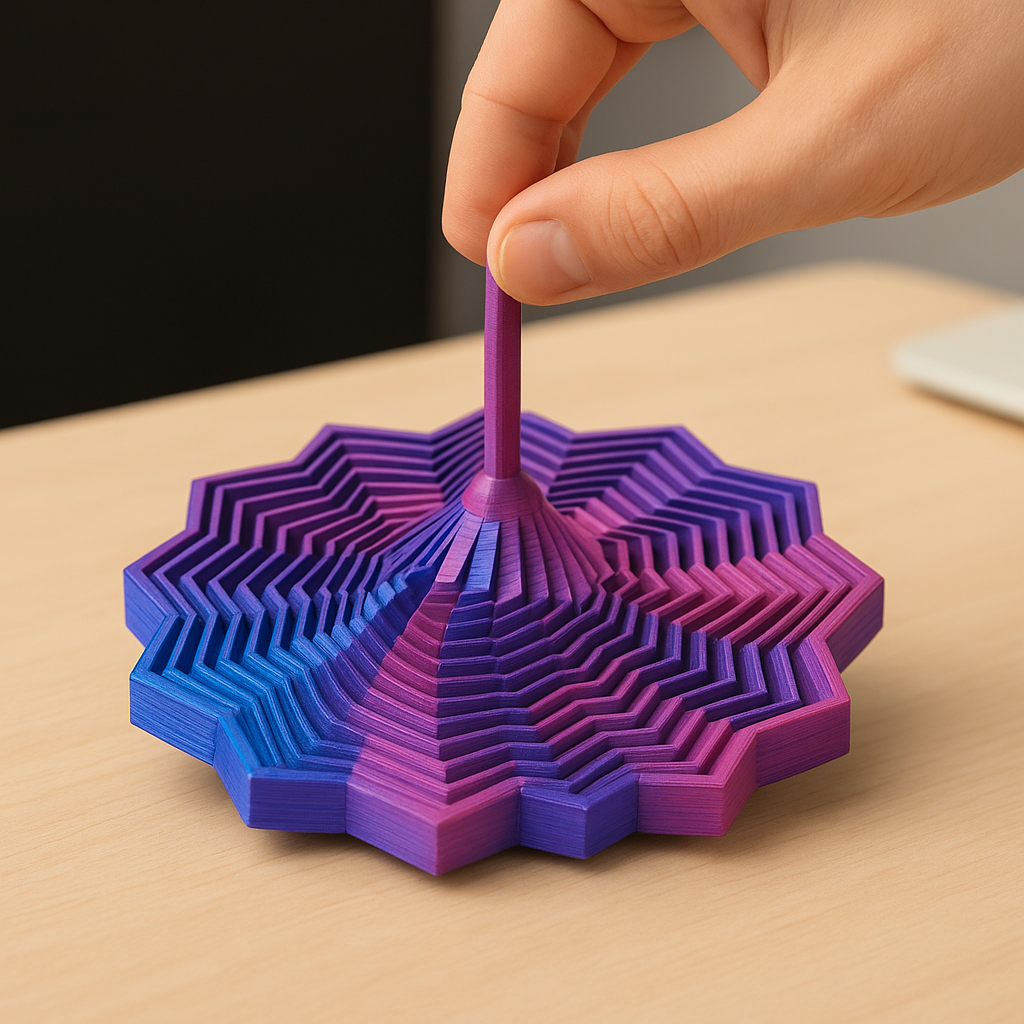 Expanding Sensory Star Spinner – 1 Piece (Random Colour)