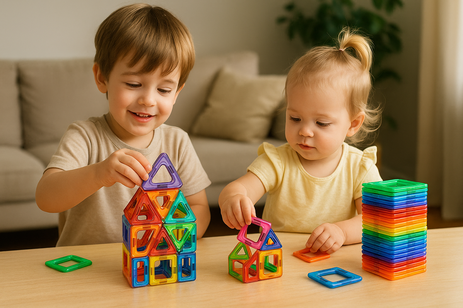 ⭐ Magnetic Building Tiles