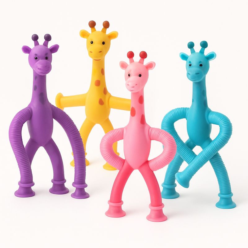 Sensory Suction Cup Giraffe Fidget Toy