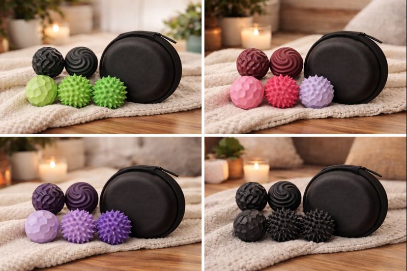 Silicone Magnetic Fidget Balls x6