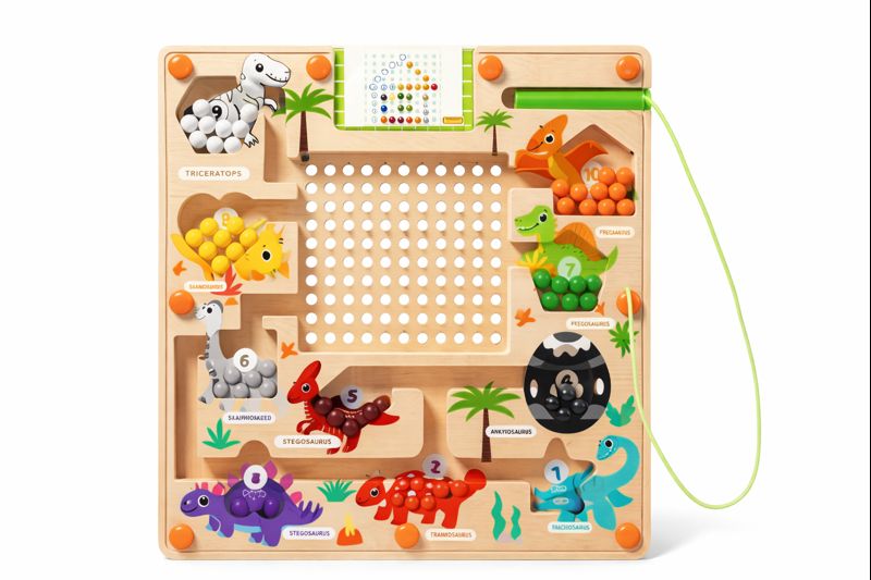 Magnetic Dino Maze Board (22cm)