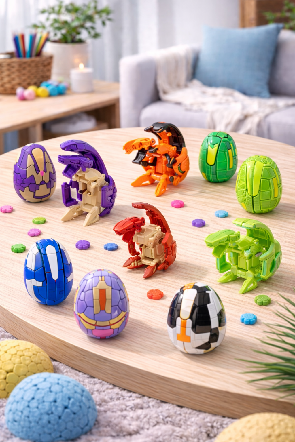 Transforming Dinosaur Egg Toy Build