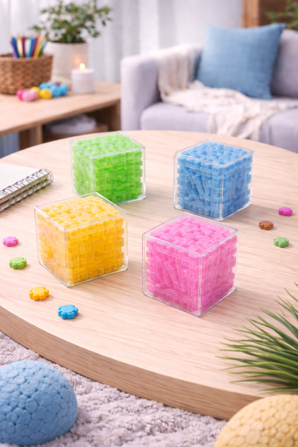 3D Maze Puzzle Cube – Handheld Brain Teaser Fidget