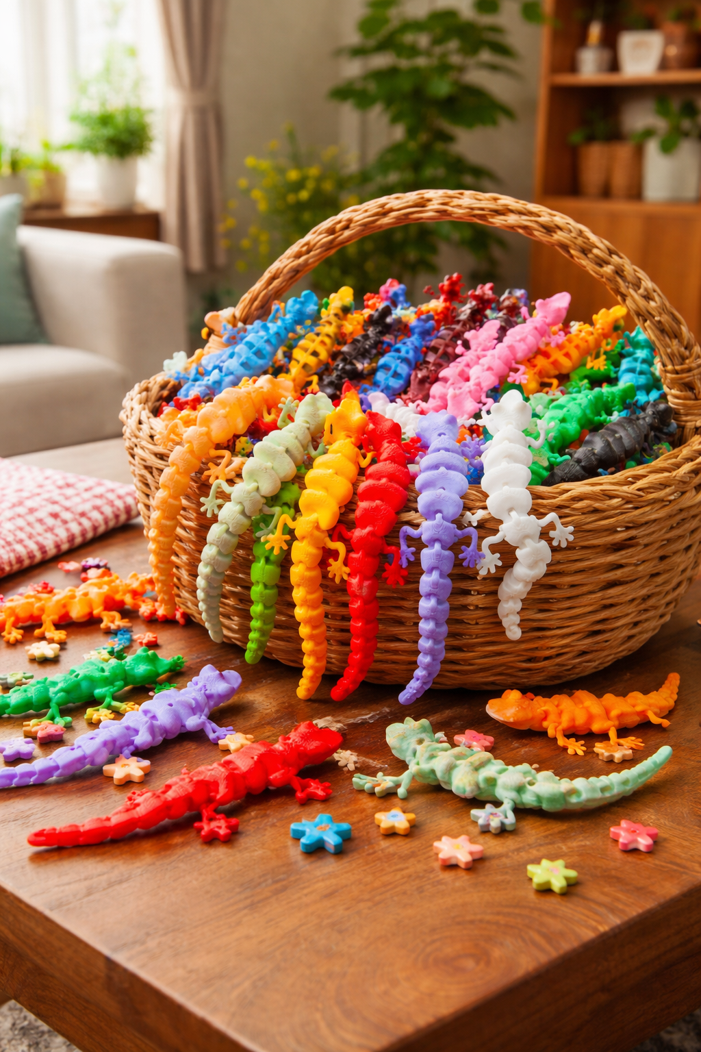 Colourful Sensory Gecko Fidget Set – Flexible, Bright and Fun Tactile Toys