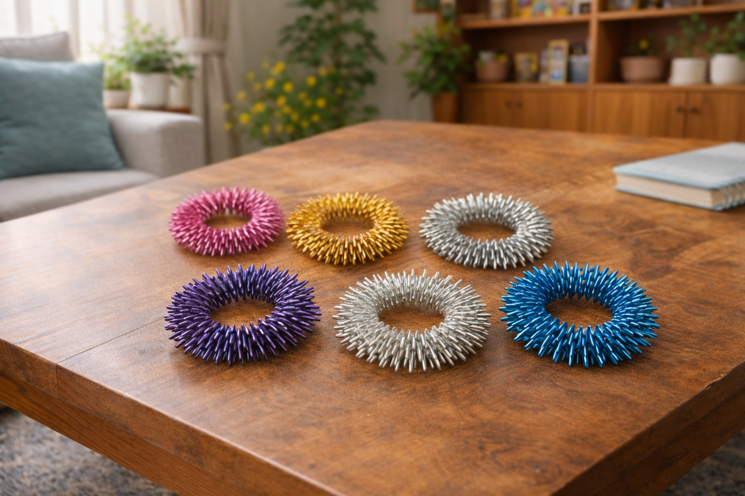 Spiky Sensory Massage Rings – Calming Finger Fidget