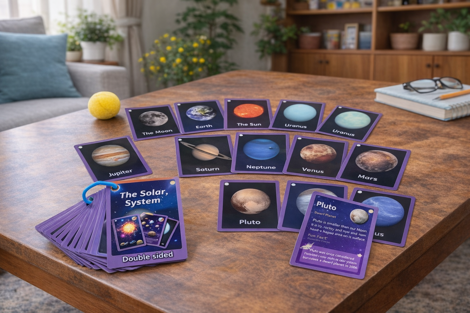 Solar System Learning Flash Cards – Space Science STEM Study Set